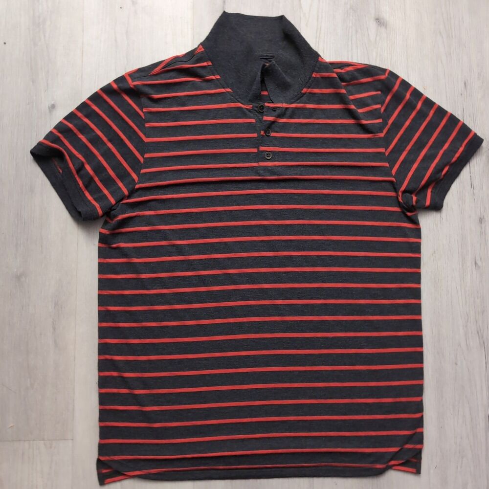 7 For All Mankind Polo Shirt Men Medium Short Sleeve